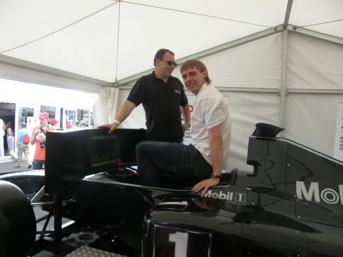 На настоящем тренажере F1