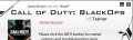Call of Duty: Black Ops. Трейнер +1 for 1.6